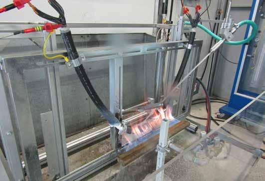 Flame calibration Flame calibration BS 8491:2008 Fire Resistance Method for assessment of fire integrity of large diameter power cables.