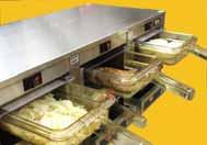 Include top and bottom heat as well as removable lids to accommodate both types of food.
