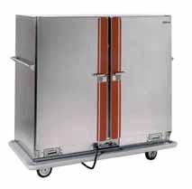 CONVERTIBLE CARTERS CONVERTIBLE CARTER SERIES BB1864 Space-Saver BANQUET CARTS CONVECTION HEATING SYSTEM Space Saver Convertibles 160 watt bottom-mounted, lift-out heater for service and cleaning