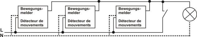 (caused by capacitive current in the wires). Varistor (between neutral conductor (N) und phase (L)) to reduce mains voltage peaks.