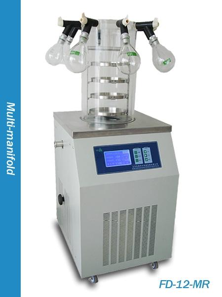 FD-12 Series Vertical Freeze Dryer Description: FD-12 Freezing Dryer is applicable for freeze-drying test of laboratory samples and suitable for small amount of production.