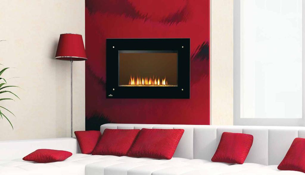 EF39HD shown with exclusive CRYSTALINE ember bed Glass