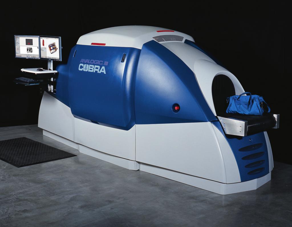 The COBRA was put through a variety of tests at the TSA research laboratory in 2005, and was placed in a field trial at Logan International Airport in Boston, where it scanned over 37,000 pieces of