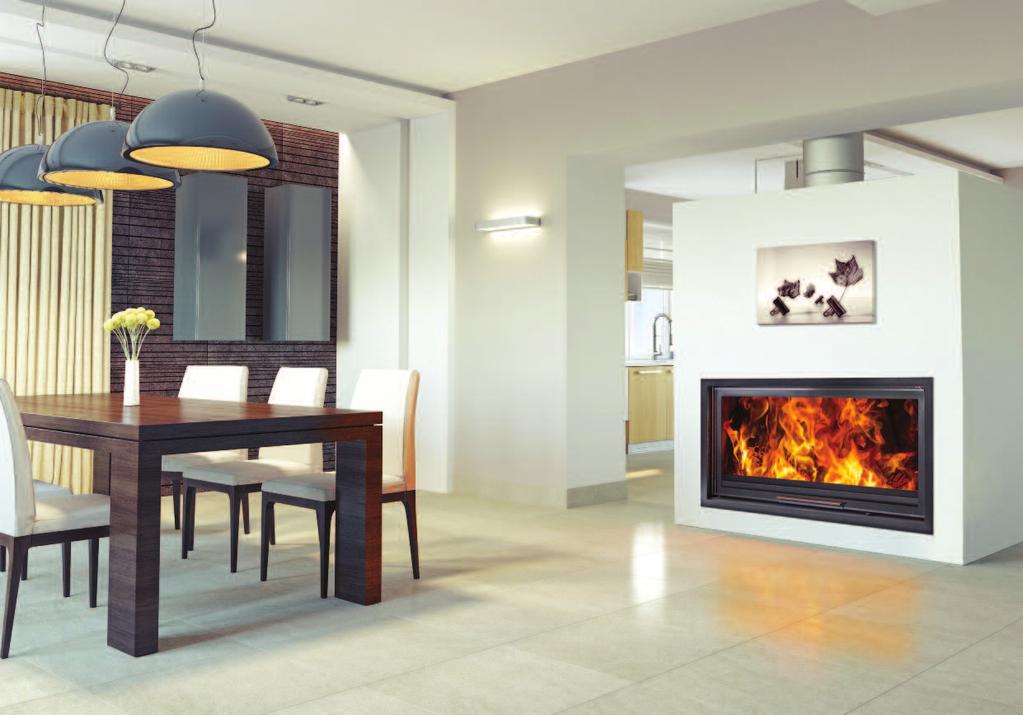 Evo 30 LD Panorama l Woodfire Evo LD inset boiler stoves The Evo LD range, with their counterbalanced vertical lift doors, give the most