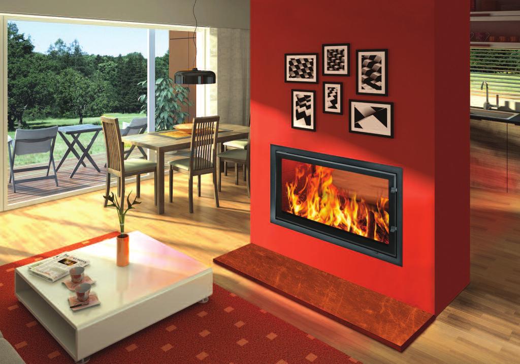 RH 21 DS Panorama l Woodfire RH double sided inset stoves An RH double sided inset stove is a great way to make two rooms warm and snug with one
