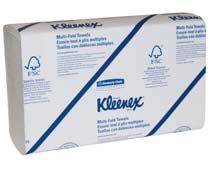 Kleenex Scottfold Made to eliminate dispensing problems. esigned to dispense one-at-a-time, every time. Virtually eliminate tear-out and messy towel litter. Zip-Half Pack cases.