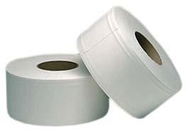 Jumbo Toilet Tissue. RNTUR JUMO TOILT TISSU S INUSTRIS Helps save money and time on maintenance. an be used in most jumbo dispensers. 20800123 2020 3 9 /10'' x 1000', White, 2-Ply 5/cs.