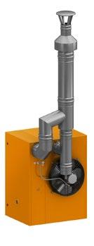 Package MD Installation type C52, closed system, with separate inlet of combustion air conducted through the wall