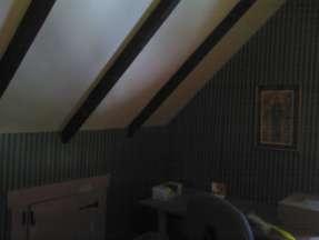 Over time, the effectiveness of insulation can degrade for a variety of reasons, and that is evidenced in this photo.