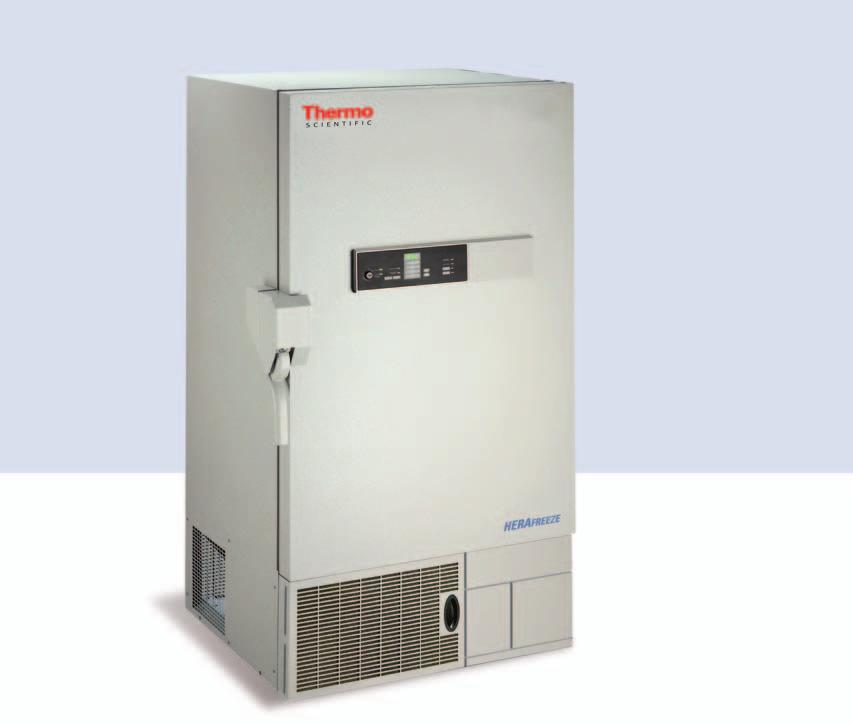 Thermo Scientific HERAfreeze -86 C Super Insulation Freezers More storage capacity for valuable samples and materials Available in a variety of sizes and