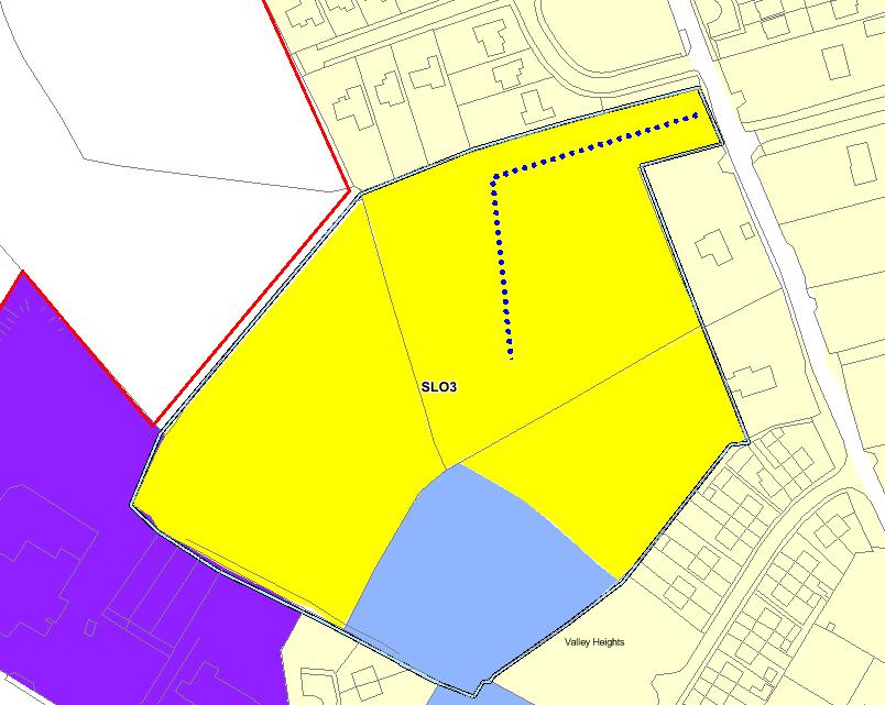 Wicklow County Development Plan 06 0 SLO 3 This SLO is located to the north of Scoil Aodhan Naofa measuring c. 4.ha and shall be delivered as a comprehensive residential (c.3.5ha) and new community development (c.