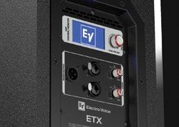 ETX POWERED LOUDSPEAKERS Performance Beyond the Reach of the Competition EV s FIR Drive utilizes the latest Finite Impulse Response (FIR) filter