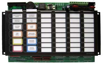 LED Annunciator Module provides 48 programmable bi-colored LEDs. The RAX-1048TZDS connects to the main control unit or either the RAXN-LCD or RAM-1032TZDS when mounted remotely.