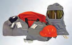 extra extra large clothing kit with a rating of 40 cal/cm 2 that contains a coat, bib overalls, PRO-HOOD, hard hat, safety glasses and storage bag.