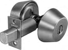 Warranty: 1 Year Limited 480 Series Deadbolts Meets ANSI A156.