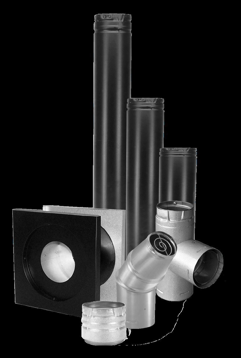 (Rated for continuous use flue temperatures up to 570 F.) Materials and Construction Laser-welded, double-wall pipe with a.012 inner wall of 444 stainless steel and a.