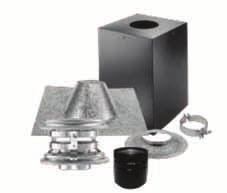 3 3PVP-KVA 4 4PVP-KVA PelletVent Pro Vertical Kit - Cathedral Kit includes: Vertical Cap, Storm Collar, Cathedral Ceiling Support Box with