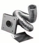 Pellet Chimney PelletVent Pro Fresh Air Intake Kit Kit includes: faceplate with screen, moisture barrier, aluminum flex, and two clamps.