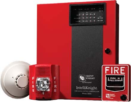 IntelliKnight 5600 The 5600 is a 25 point, single loop, addressable fire alarm control/communicator system.
