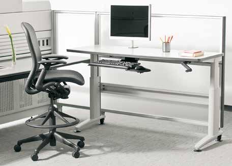 workspace, reducing discomfort by allowing users the freedom to sit