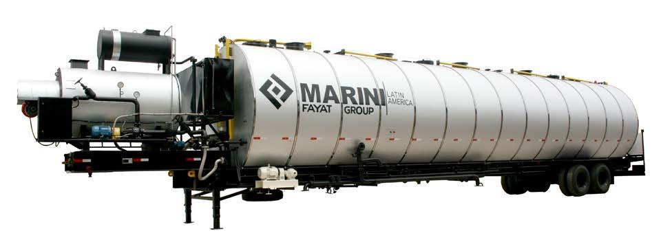 Optional - Tanks TANKS - Heating and storage systems for asphalt and fuel Marini Latin America has a variety of horizontal