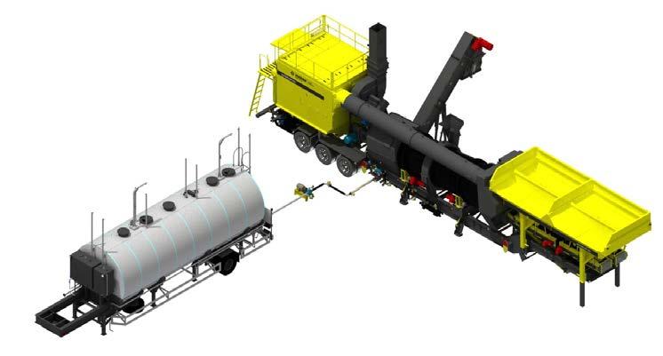Tank Features: Capacities of 60,000 L, 80,000 L and 100,000 L; Compartment options with asphalt and fuel; Full thermal