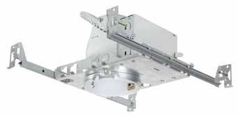Bar hangers are adjustable from 13-5/8" to 25" and can be repositioned 90 degree on plaster frame Junction box: Listed for through branch circuit wiring.