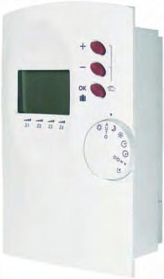 4 Separate heating zones Heater modes - Comfort/Setback, Comfort/Frost or Comfort/Off Wall mounted mains powered controller with capacitor back up (approx.