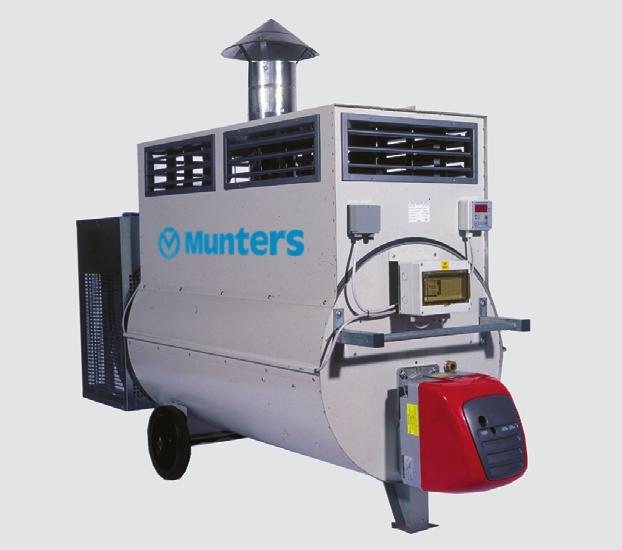 Mobile Air Heater GC EQUIPMENT GC High efficiency Protected against corrosion (housing is made from pre-coated galvanized steel, combustion chamber and heat exchanger are made from stainless steel)