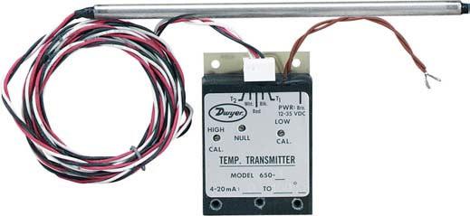 650 Transmitter 4-20 ma Signal, Two Wire Operation, s from -55 to 180 C Ø1/8 [3.18] 13/64 [5.16] 1-53/64 [46.43] 19/32 [15.08] 45/64 [17.86] 5/16 [7.94] 1-5/16 [33.34] 3/16 [4.76] 7/32 [5.