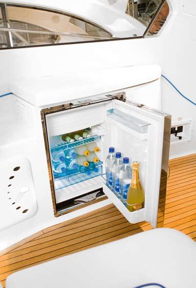 They work economically, extremely quietly, and on solar energy, too. The various models of the series satisfy all requirements an on-board refrigerator has to meet.