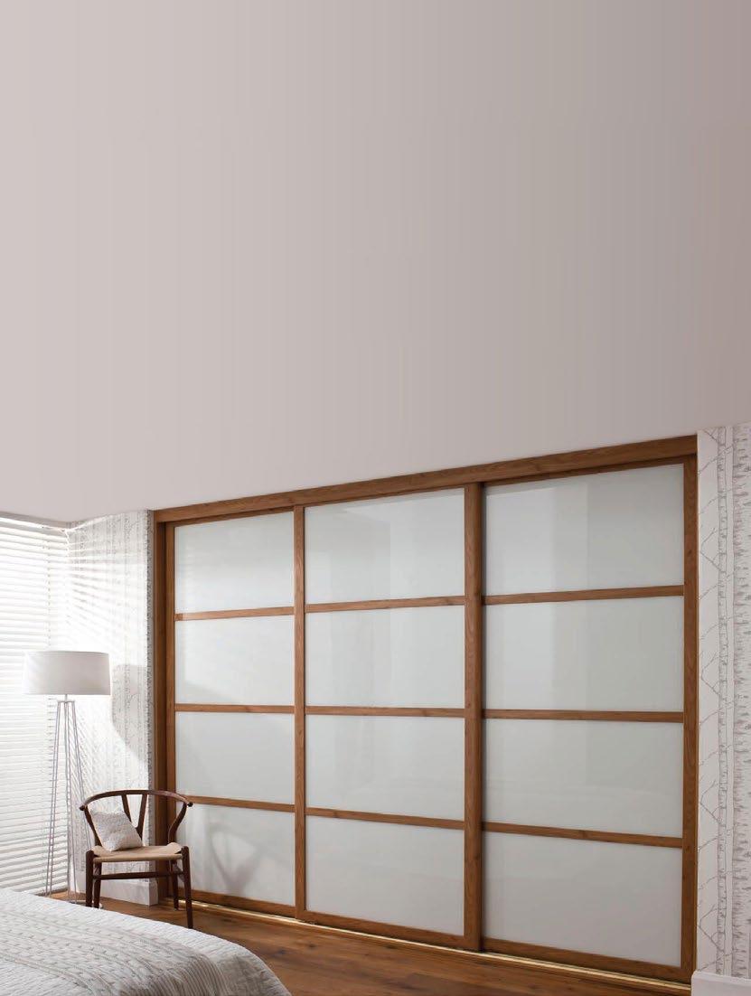 rio The exclusive Rio will change ideas of how stylish sliding wardrobes can look, and add a new dimension to bedroom style.