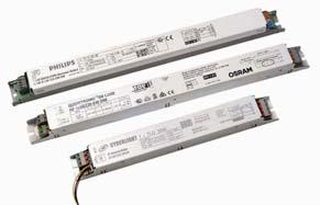 supplied electronic ballasts up to 1000 V at 50 Hz or 60 Hz with ratings from 10W to 40W for T12, T10, T9, T8 & T5