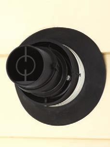 The flueing components are available as a 60/100 mm or 80/125 mm size depending on the total flue length: f Vertical flue terminal (BF kit) f Horizontal flue terminal f Flue extension
