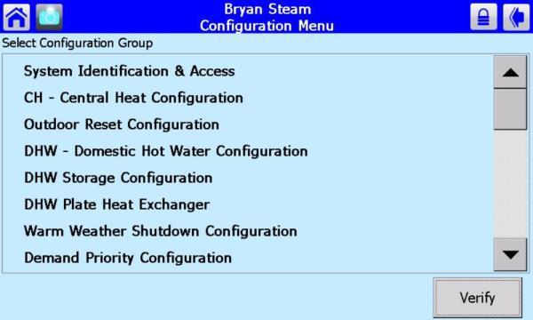 2.6 Configuration Page Figure 14 Status Page The status page (Figure 14) is displayed when the hydronic control is selected on the Home page.