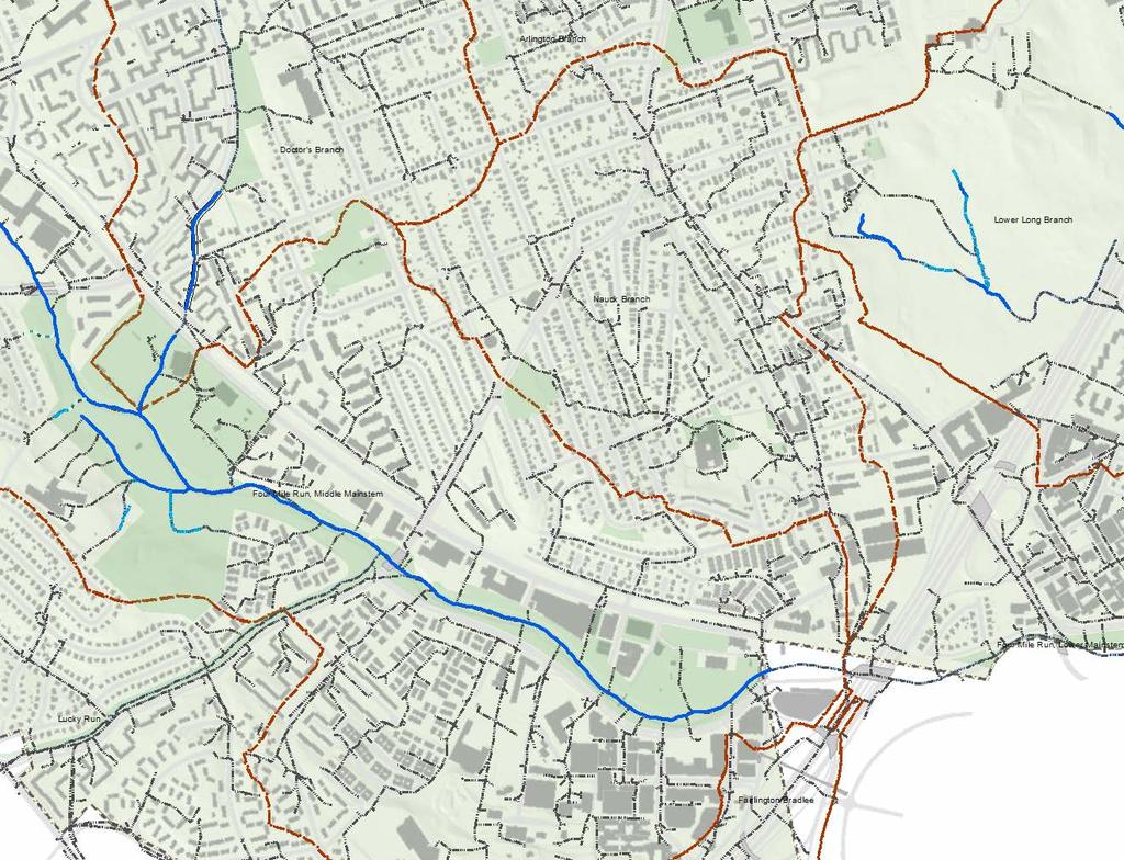 Watershed boundaries ADD SW MAP