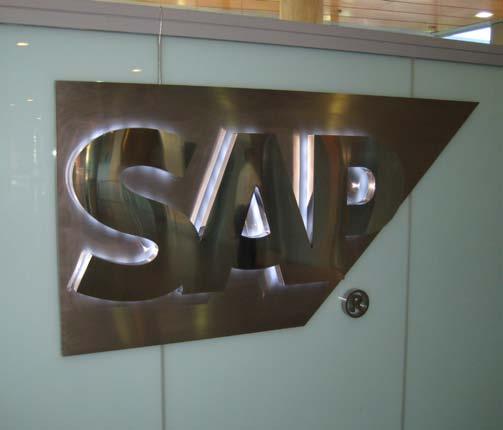 for signage. Avoid using gray or steel for the SAP logo.