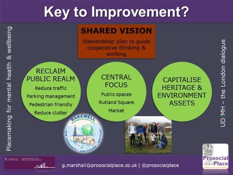 Slide 5 Key to Improvement? At our third workshop we asked what we could do to improve things. In the discussion the focus shifted significantly from place to community and their vision.
