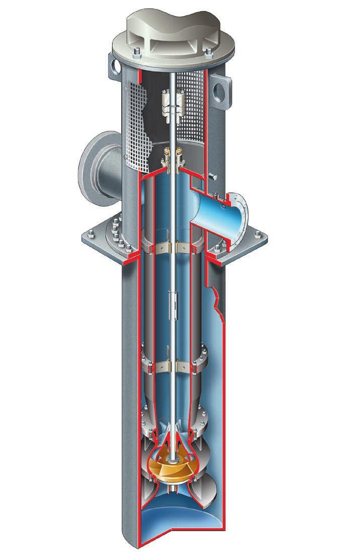 VPC Vertical Turbine, Double Case Pump The VPC is designed for a variety of applications where a wet well is not available or there is limited NPSH available.
