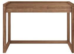 CONSOLES & OFFICE TEAK WORK SPACE Frame PC console, 2 drawers, FSC 100% * 14066 120 43