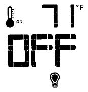 To adjust the Set Temperature, press the Up or Down Arrow Keys until the desired Set Temperature is displayed. Fig. 62.
