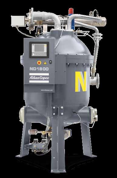 Superior energy-efficiency Features of ND dryers which contribute to increased efficiency are zero purge by design, a low pressure drop, no filtration requirements and no loss of compressed air.