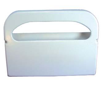 SAFE T GARD 1/2-FOLD SEATCOVER DISPENSER Plastic seat cover dispenser provides increased protection