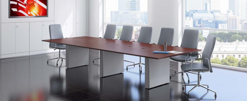 Ambus Tables Box bases have a crisp, clean design that ideally