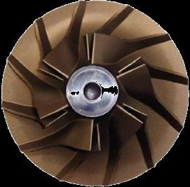 Impeller High compression efficiency High surge stability with enough pressure margin and wide flow range