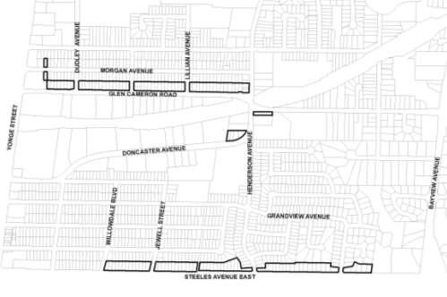 9-146 Area and Site Specific Policies Figure 9.18.16 Service Employment Area 9.18.17 The following use provisions shall apply to the Service Employment lands located on Glen Cameron Road and Doncaster Avenue as shown in Figure 9.