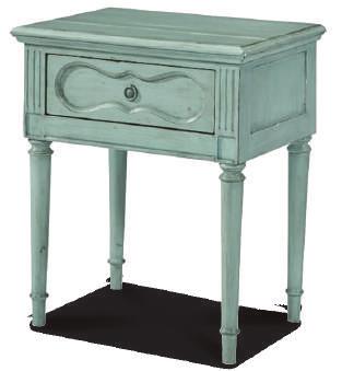 portray her well-loved style. 449 197 Cameo night table.
