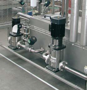 The two-stage cycle normally consists of an initial spraying stage with a sterilizing product and a fi nal rinsing stage with water.