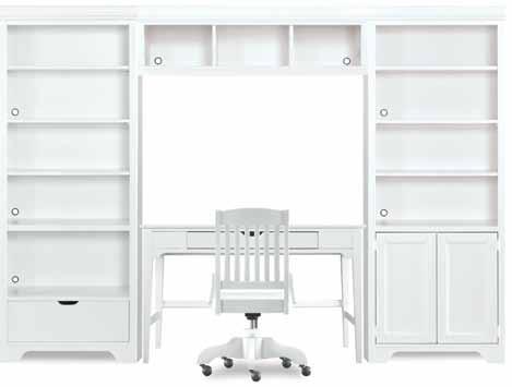 Aside from the volumes of storage, you can tuck pieces into the wall units to stay ahead of your child s evolving needs: from a dresser with changing station, to a