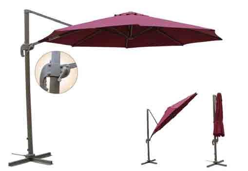 Our Umbrellas are made from powder coated all weather aluminum or steel frames